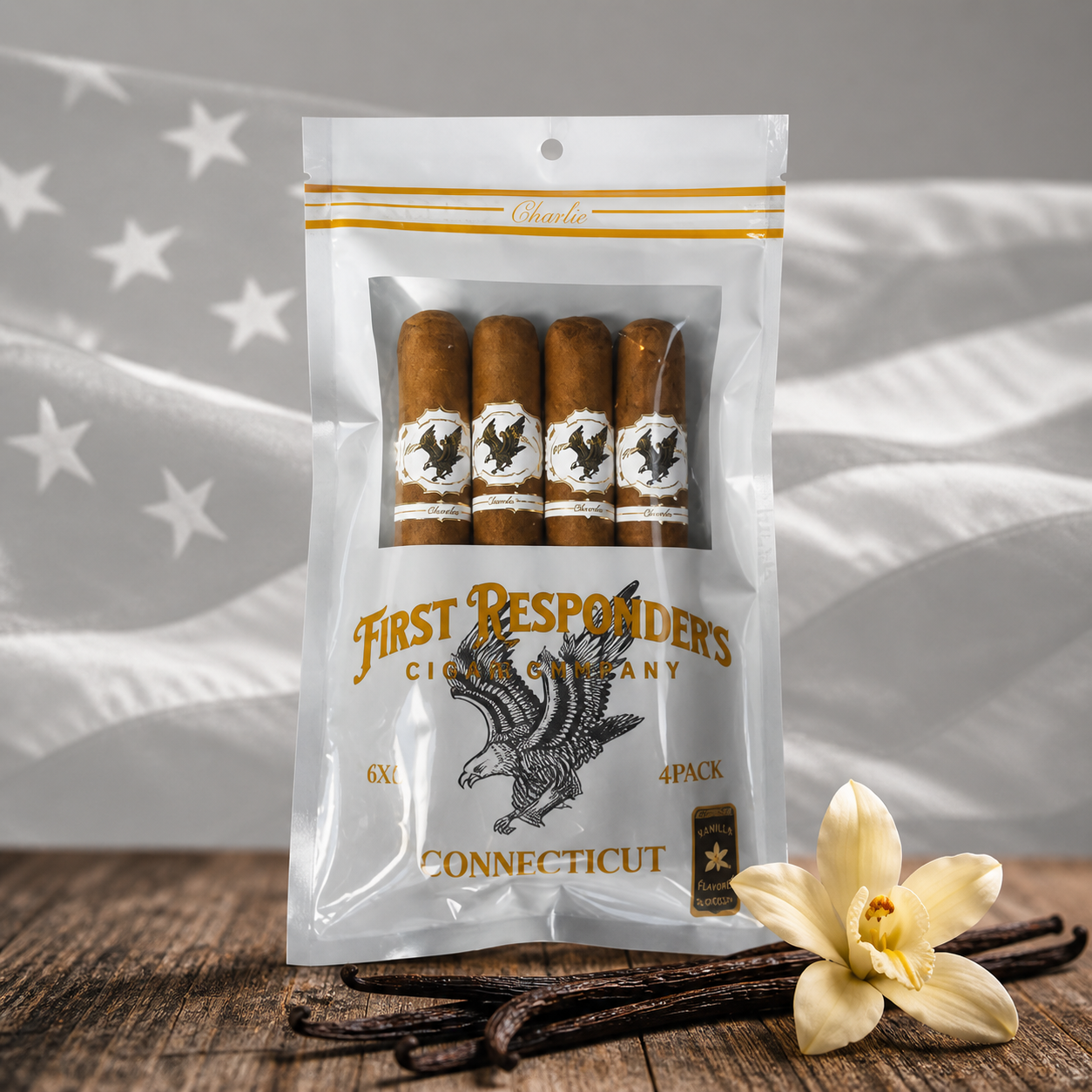 Cigar, Charlie Sweet Tip / Vanilla Infused 4pk