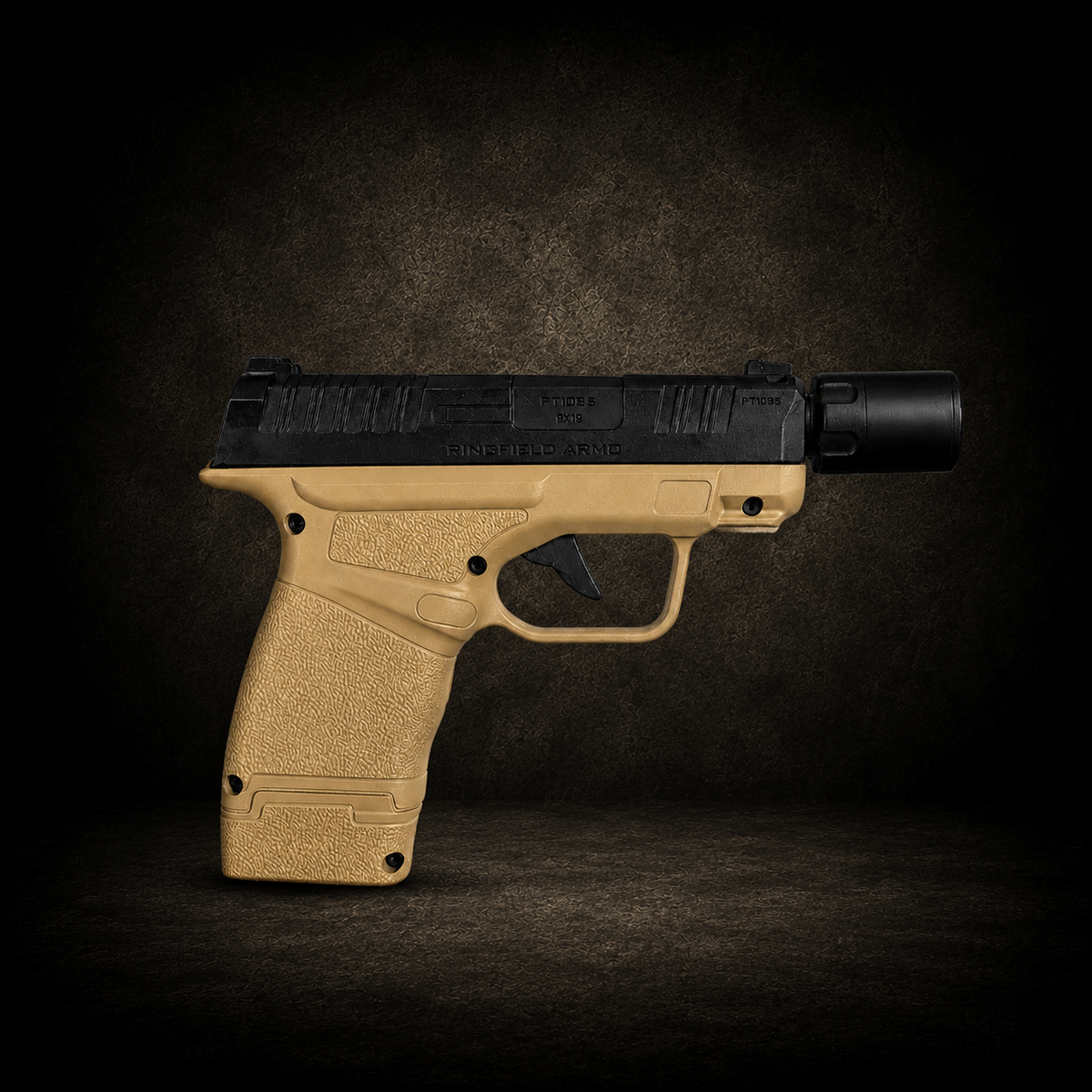 Cigar Lighter, FRCC Pistol Torch w/Silencer (Tan)