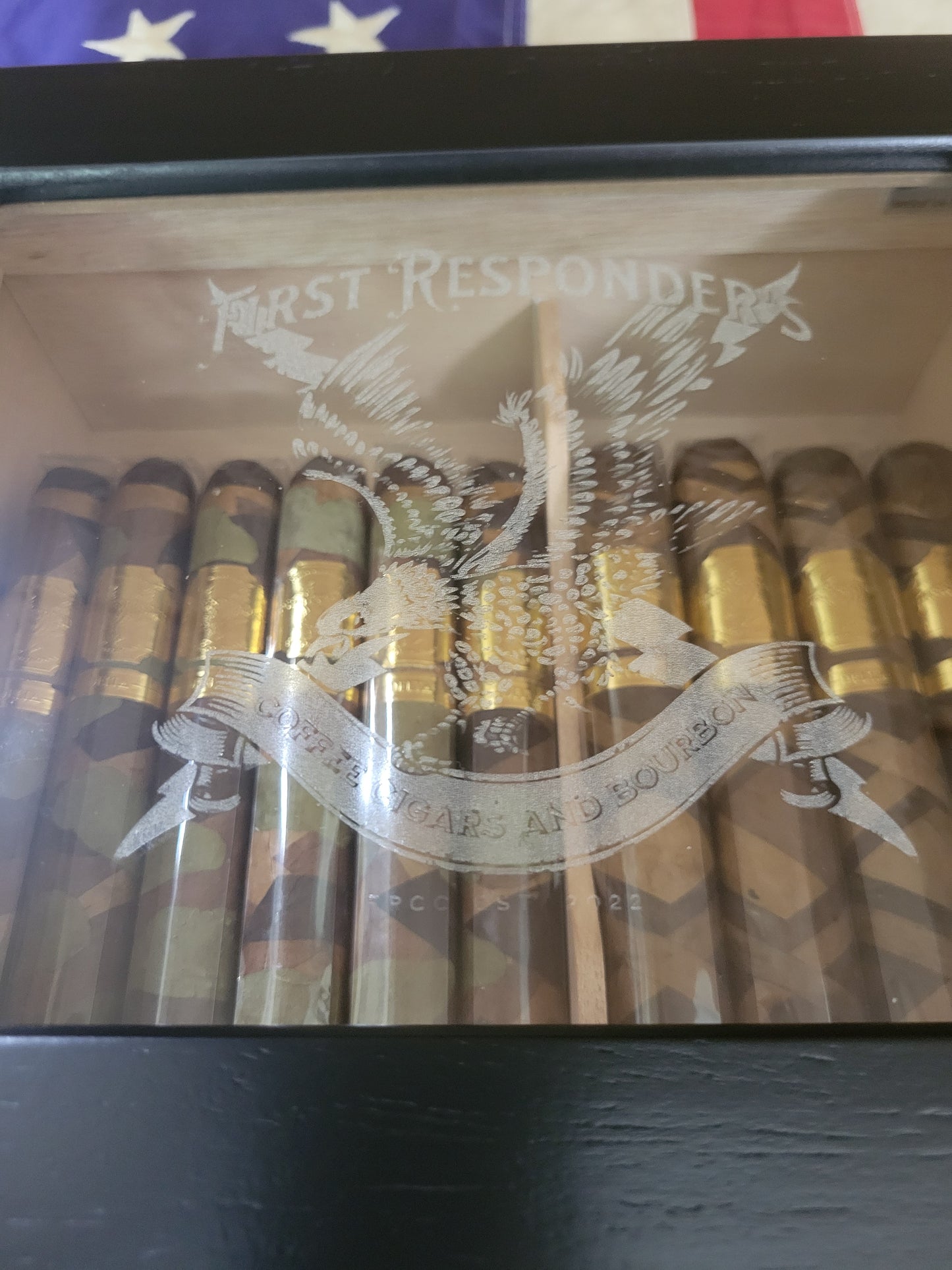 Cigar, FRCC Humidor Desktop Glass Lid