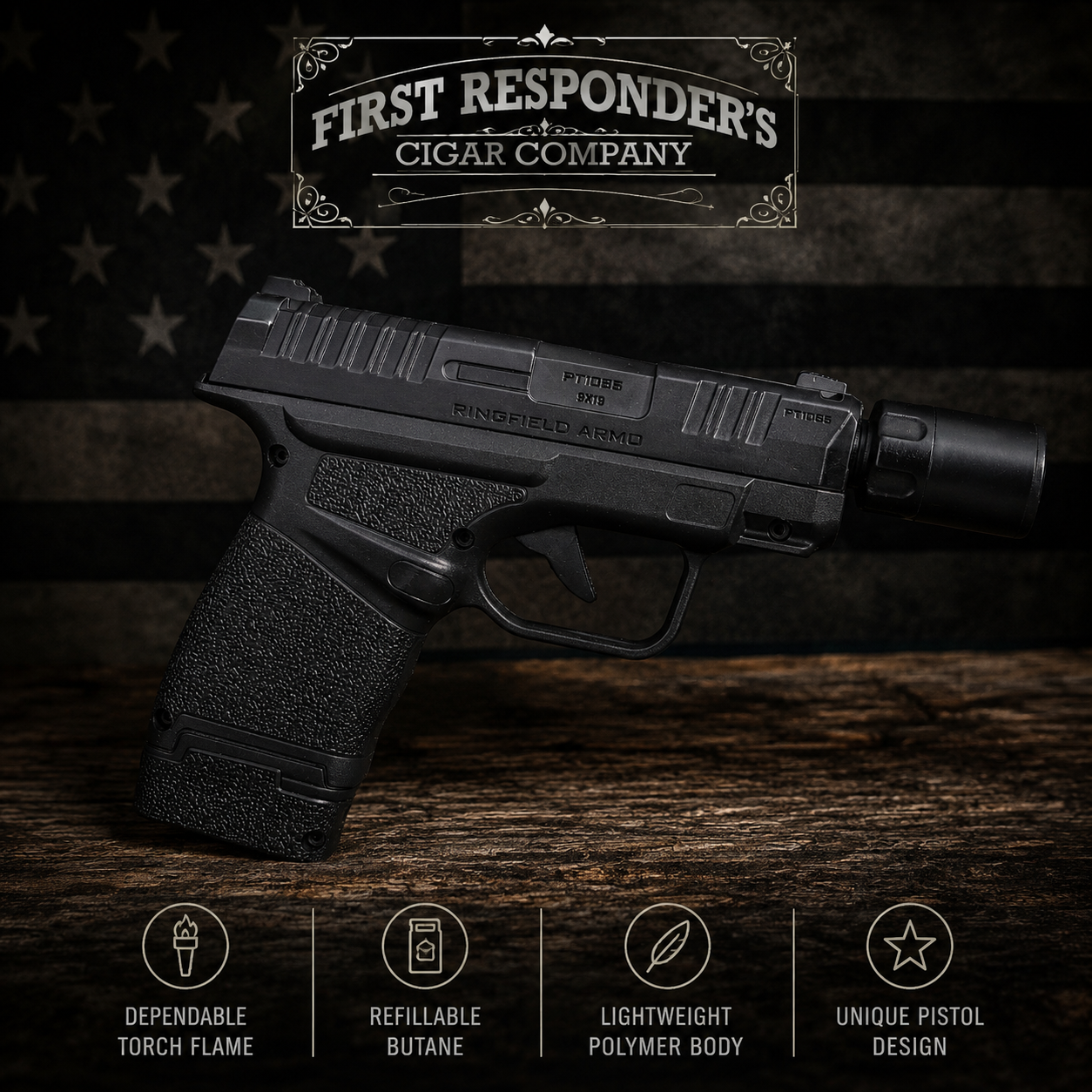 FRCC Pistol Torch w/Silencer (Black)