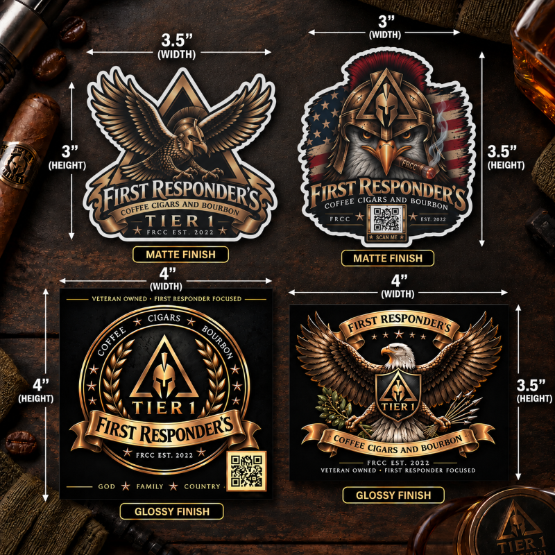Sticker – Tier 1 Spartan Eagle – 3.5" × 3" Matte