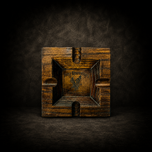Cigar Ashtray, FRCC Quad Wooden