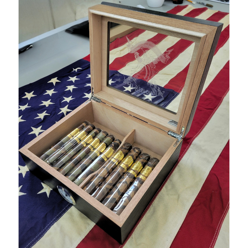 Cigar, FRCC Humidor Desktop Glass Lid
