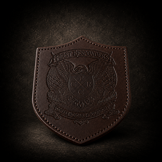 FRCC Leather Crest Coaster