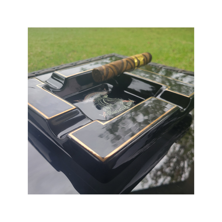 Cigar, Ashtray Black Large